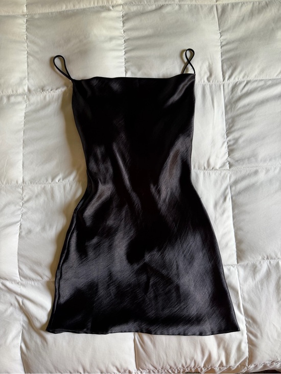 ASOS Dresses & Skirts - ASOS Black Satin Mini Slip Dress